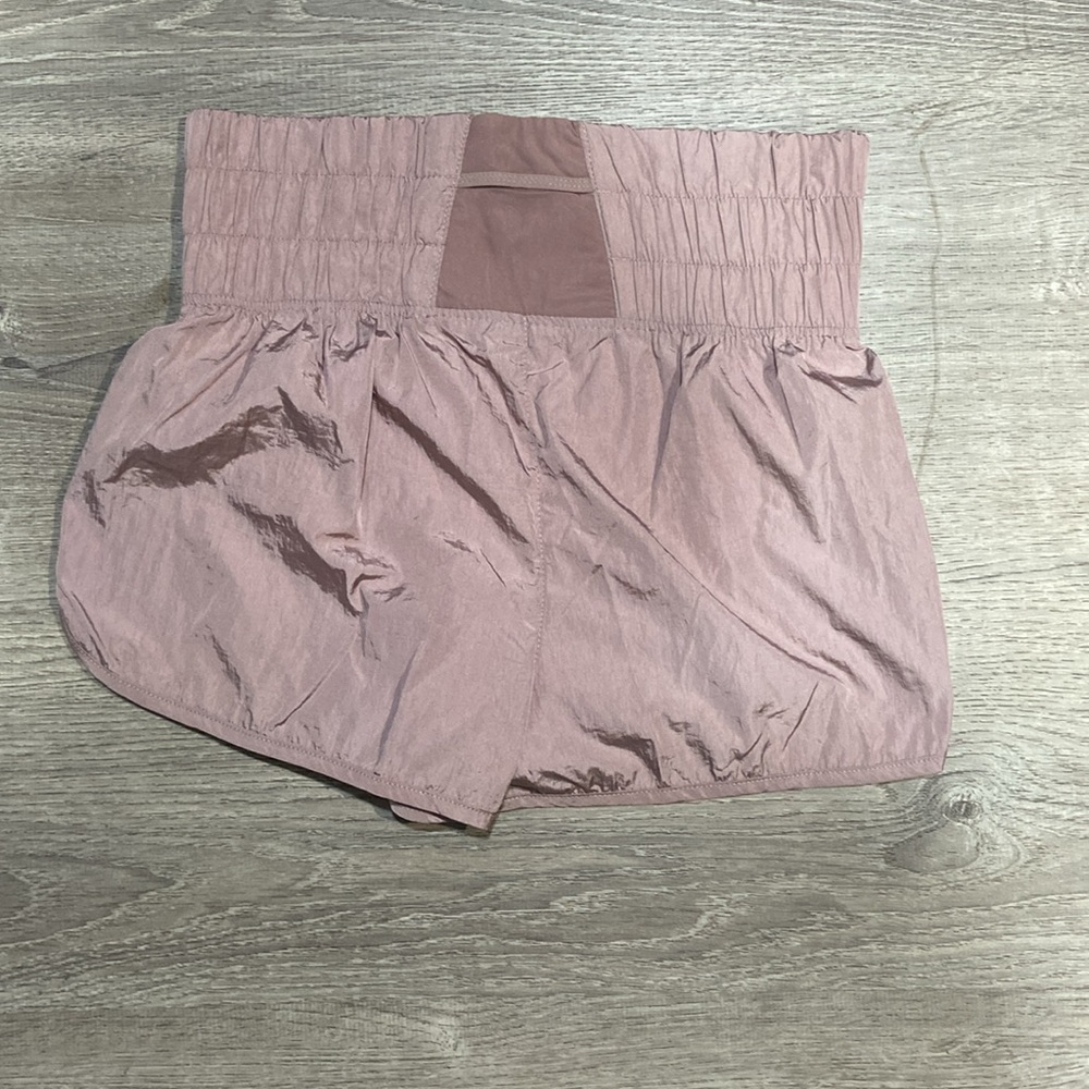 Women's Pink Smocked Shorts - Picture 2 of 2